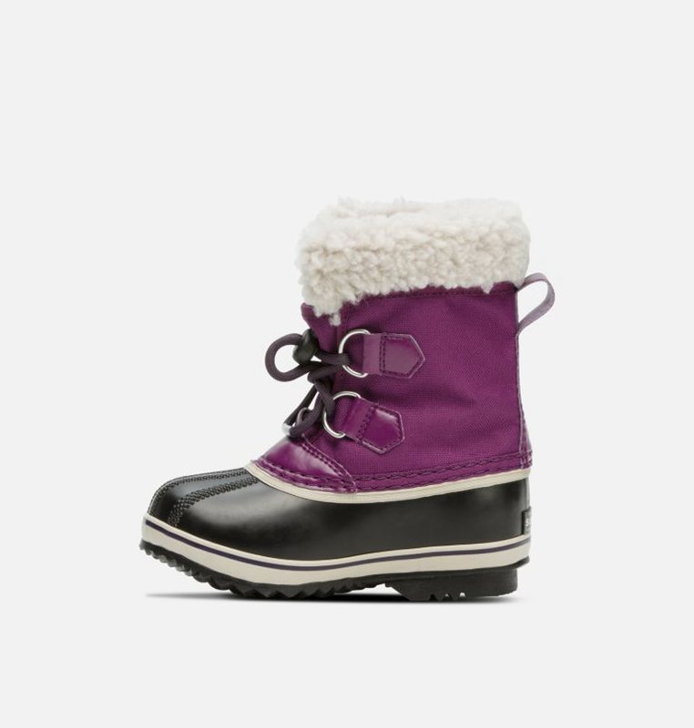 Kids Snow Boots Purple/Black - Sorel Childrens Yoot Pac™ Nylon - 740936-RCP